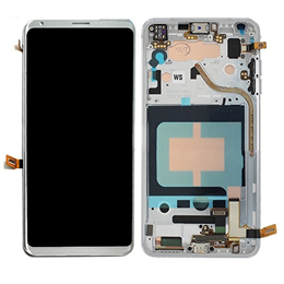 LCD and Digitizer assembly with Frame for LG V30 White